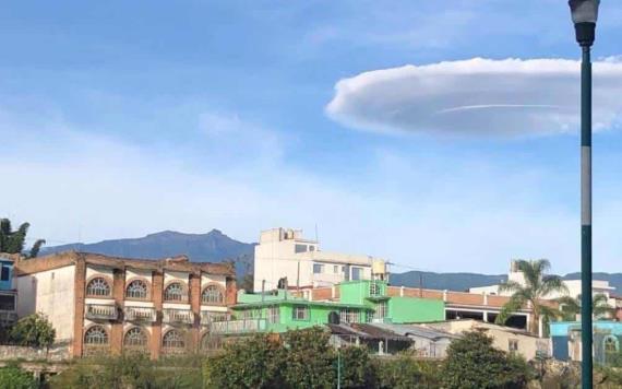 Extraña nube se forma en cielo de Xalapa