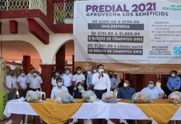 Inicia la entrega de incentivos por pago de predial 2021