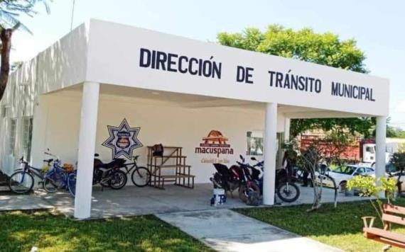 Instalan nuevas oficinas para la dirección de tránsito municipal en Macuspana