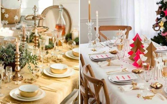 Ideas bonitas y fáciles para decorar las mesas navideñas