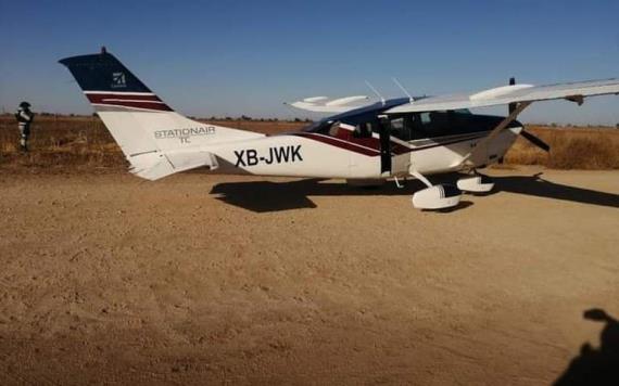 Sedena interceptó avioneta con 200 kilos de narcóticos