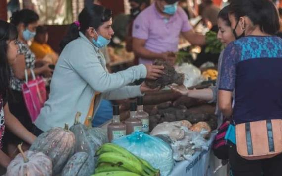 Inauguran en Tacotalpa tianguis campesino Del campo a tu mesa