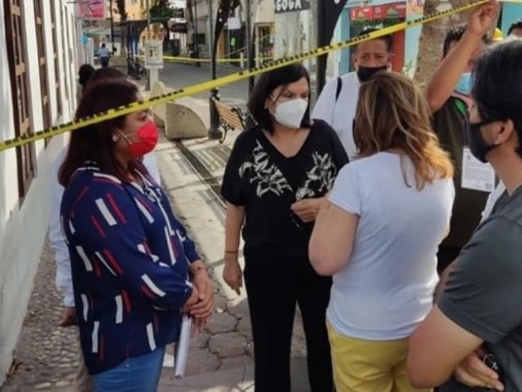 Supervisa alcaldesa zona de la explosión en Centro Supervisa alcaldesa zona de la explosión en Centro