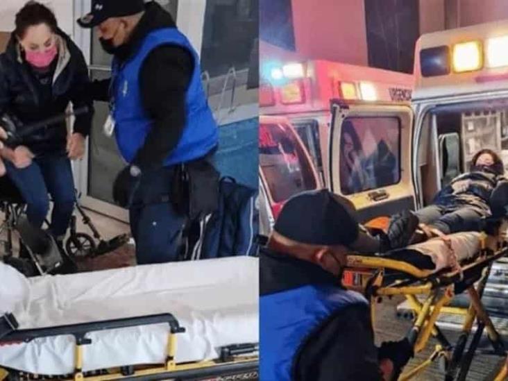 Tatiana es trasladada en ambulancia al hospital en Ciudad Juárez Tatiana es trasladada en ambulancia al hospital en Ciudad Juárez