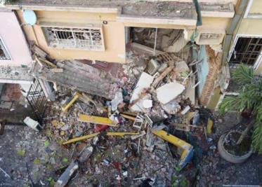 Arrancan las obras de demolición del inmueble dañado por explosión en el Centro