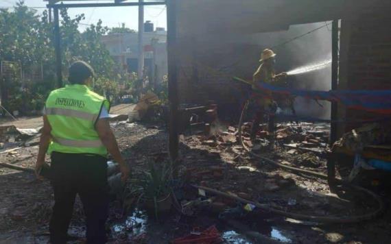 Captan explosión de bodega con pirotecnia en Apatzingán