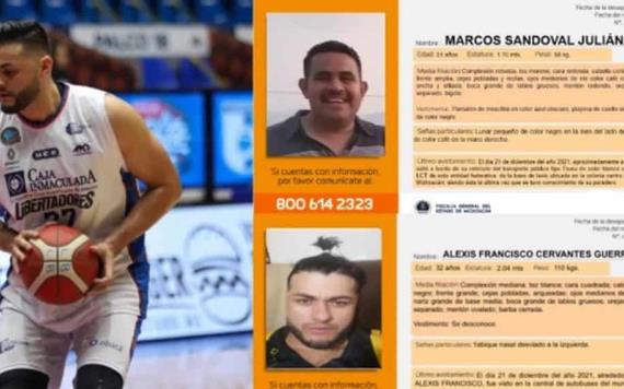 Encuentran al basquetbolista Alexis Cervantes y a taxista desaparecidos en Michoacán