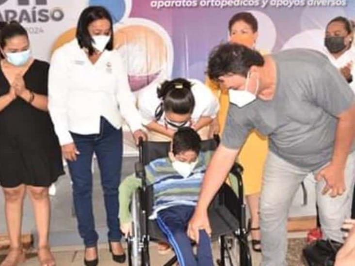 DIF Paraíso entrega de aparatos ortopédicos DIF Paraíso entrega de aparatos ortopédicos