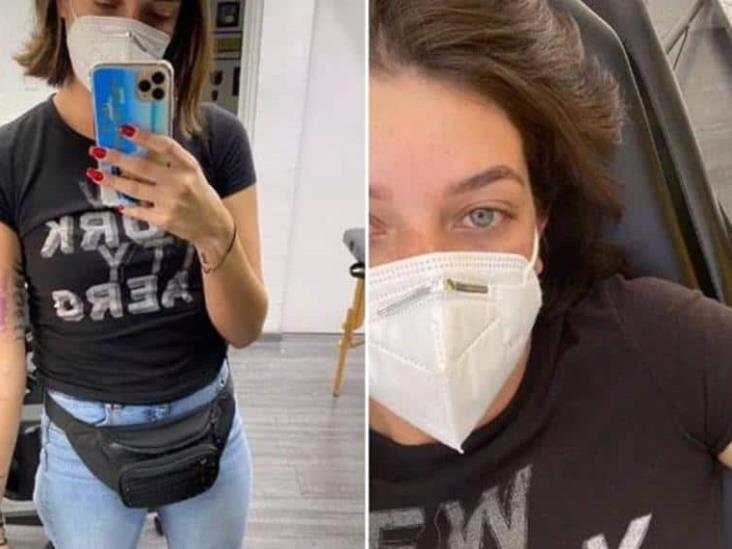 Nerea Godínez reversionó uno de los tatuajes del actor y se marcó la piel con el rostro de quien fuera su novio Nerea Godínez reversionó uno de los tatuajes del actor y se marcó la piel con el rostro de quien fuera su novio