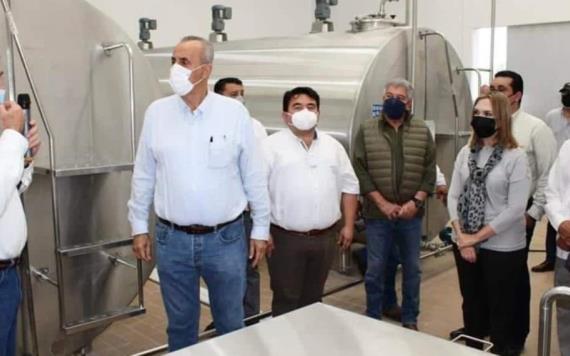 El gobernador Carlos Manuel Merino Campos llevó a cabo la inauguración del Centro de acopio lechero en Macuspana