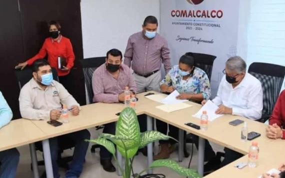 Celebran convenio colaborativo ayuntamiento de Comalcalco y Universidad Acrópolis