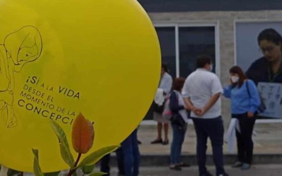 Grupos Provida se manifestaron en clínica legal de aborto en Veracruz