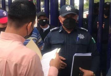 Policías de la Secretaría de Seguridad y Protección Ciudadana de Tabasco (SSPC); protestaron por aumento de salarios