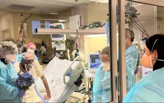 Paciente con Covid en terapia intensiva se casa con su exesposa en hospital