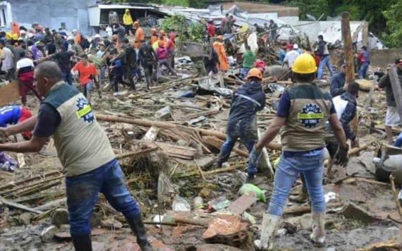 Tragedia en Colombia, se deslava y desprende una montaña