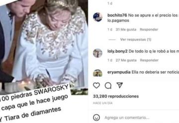 ¡Una ganga! fueron los vestidos de Elba Esther Gordillo en su boda