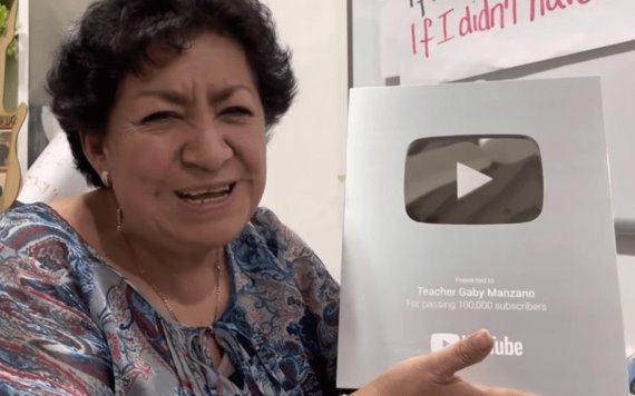 YouTube reconoce a la teacher Gaby Manzano