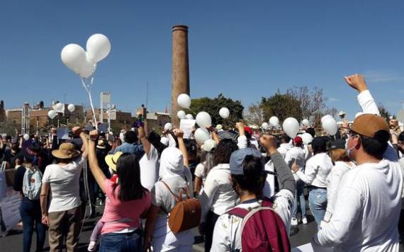 Marchan en Zacatecas; exigen un alto a la violencia luego de asesinato de universitarios