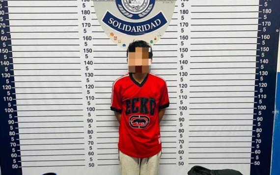 Menor es detenido por ofrecer drogas en Playa del Carmen