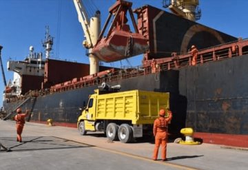 Arribó embarcación de Barita a la refinería Olmeca Dos Bocas