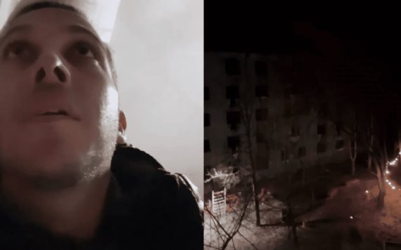 El youtuber Alex Tienda documenta los primeros bombardeos en Ucrania