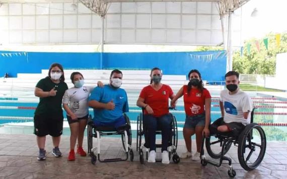 La nadadora comalcalquense, Naomi Somellera se prepara para el Mundial de Paranatación 2022