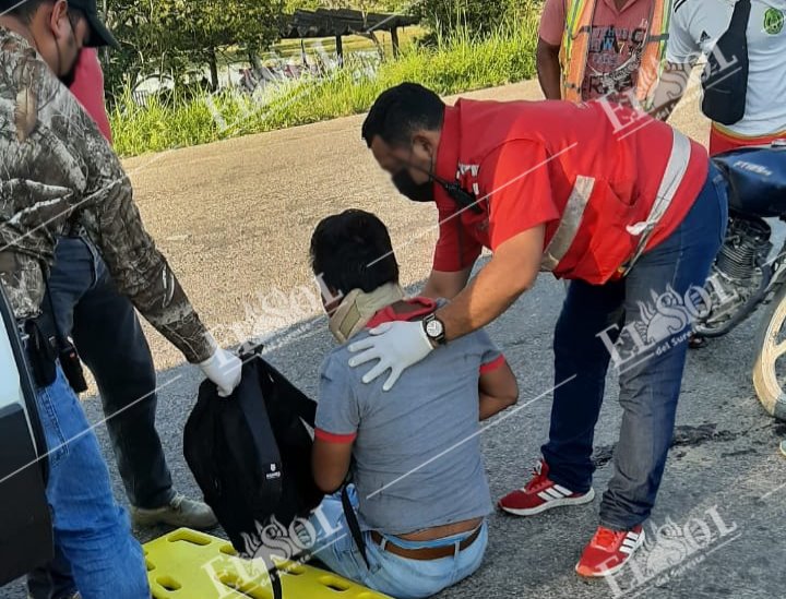 En Jalapa, un motociclista fue brutalmente atropellado En Jalapa, un motociclista fue brutalmente atropellado