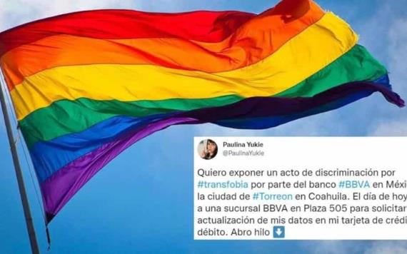 Mujer transgénero acusa de discriminación a un banco en Torreón