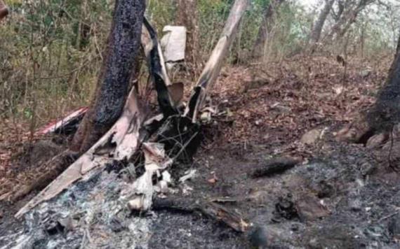 Se desploma avioneta, piloto y copiloto murieron calcinados en Veracruz