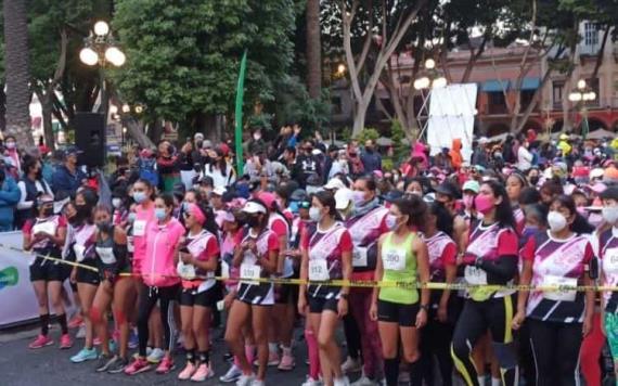 Capitalinas celebran la edición 2022 de la Carrera de la Mujer en Puebla