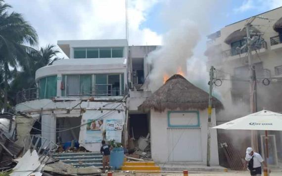 Explosión en hotel Playa Mamitas de Playa del Carmen, deja 2 fallecidos
