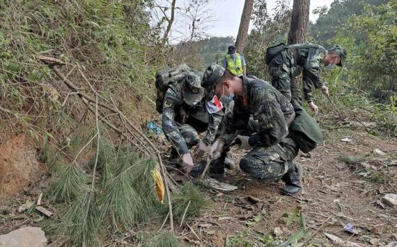 Caja negra del avión accidentado en China es encontrada