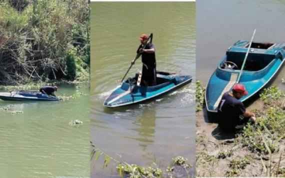 Hombre localiza el cuerpo de su hija en el río Bravo