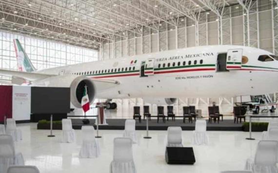 AMLO anuncia que el avión presidencial tendrá uso comercial y quedará estacionado en el AIFA disponible para renta