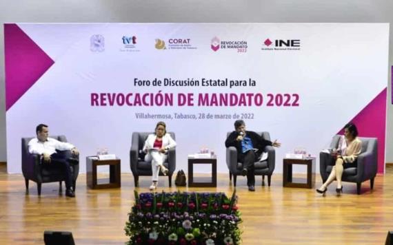 INE realizó Foro Estatal de Discusión sobre la Revocación de Mandato, un hecho histórico e inédito en el país