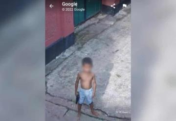 Niño es captado por el Google Maps con pistola en mano