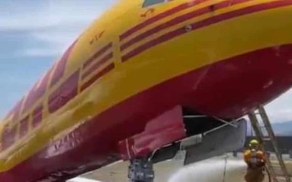 Avión de empresa DHL sufre accidente en aeropuerto de Costa Rica