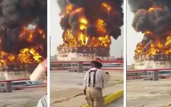 Refinería de Salina Cruz en estado de emergencia tras incendio