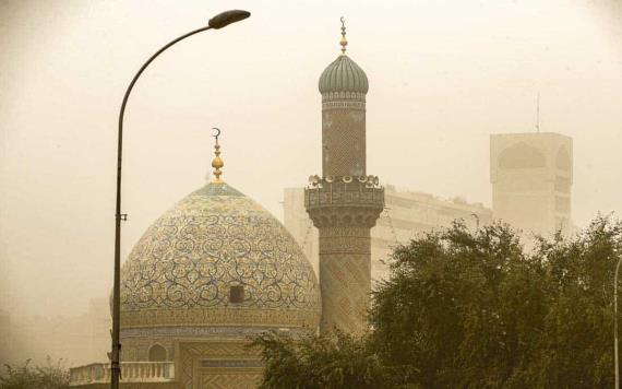 Cielos de Irak son cubiertos por una tormenta de arena