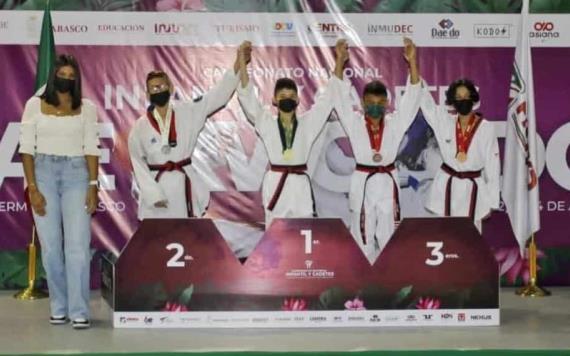Taekwondoínes tabasqueños obtienen bronce en el Campeonato Nacional Infantil y Cadete 2022