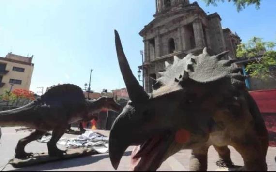 Gobierno de Guadalajara monta espectáculo con dinosaurios animatrónicos para el Día del Niño