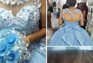 En Tlaxcala quinceañera pierde su vestido en combi y pide lo devuelvan; boutique se ofrece a obsequiarle otro