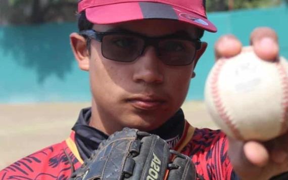 El tabasqueño Daniel Olmos, quiere cumplir su sueño de niño, jugar beisbol profesional
