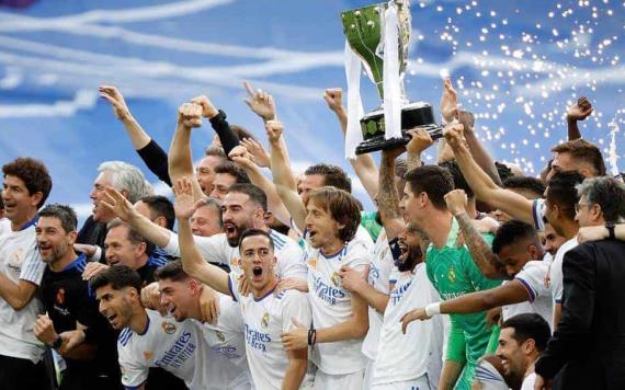 Real Madrid se consagran campeones de la Liga Española