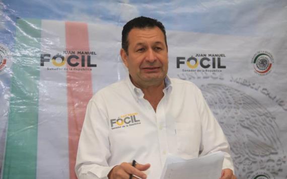 El senador del PRD Juan Manuel Focil Perez dijo estar en contra de la reforma político electoral