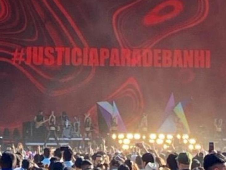 Danna Paola pide justicia para Debanhi Escobar y todas las mujeres desaparecidas desde el Tecate Emblema 2022 Danna Paola pide justicia para Debanhi Escobar y todas las mujeres desaparecidas desde el Tecate Emblema 2022