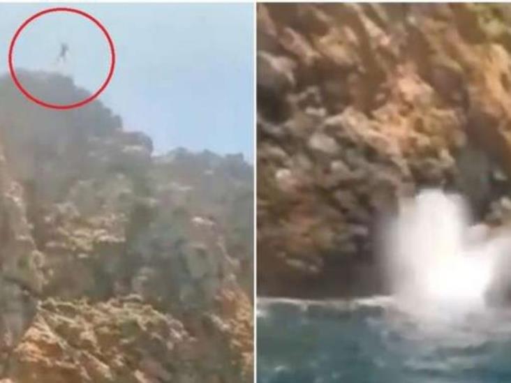Hombre muere luego de intentar saltar al mar desde un acantilado de 25 metros en España Hombre muere luego de intentar saltar al mar desde un acantilado de 25 metros en España