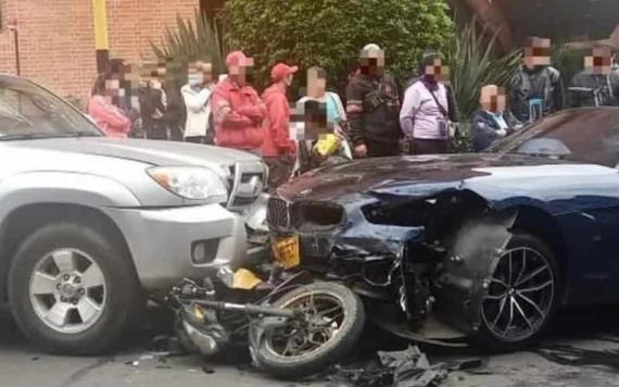 Fue en legítima defensa: abogado arrolla con su BMW a dos ladrones en Bogotá