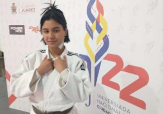 La judoka tabasqueña Marlen Monserrat Hernández Fernández se coronó campeona de la Universiada Nacional 2022.