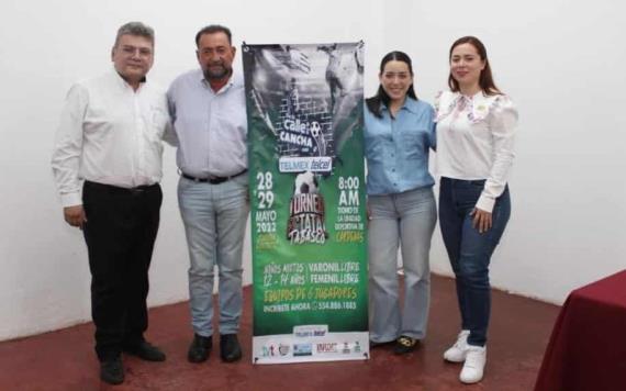 Presentan el Torneo Estatal De la Calle a la Cancha, que se llevará a cabo del 28 al 29 de mayo en Cárdenas